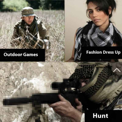 Thin Men's And Women's Camouflage Scarf Scarf Cycling Breathable Warm