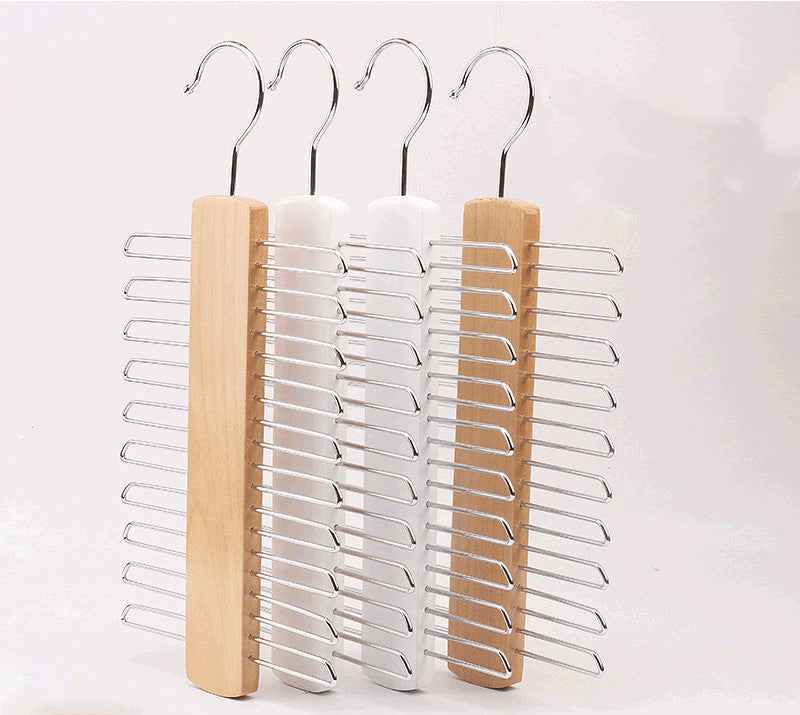Solid Wood Hanger, Clothing Store Rotating Tie Rack, Wooden Tie Rack, Drying Rack