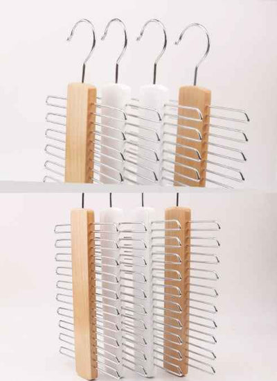 Solid Wood Hanger, Clothing Store Rotating Tie Rack, Wooden Tie Rack, Drying Rack