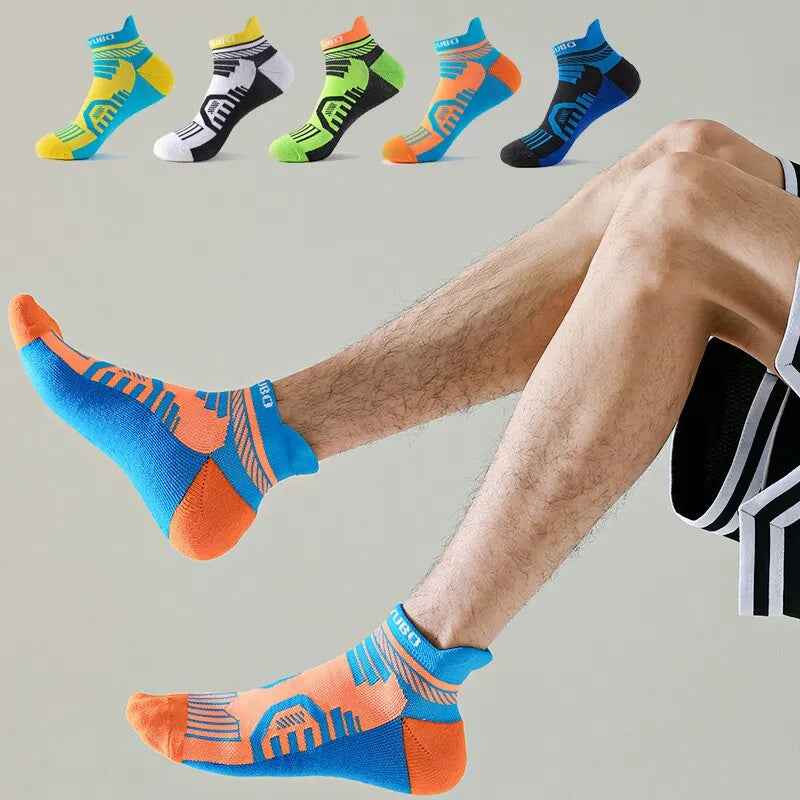 Men's Mesh Breathable And Sweat Absorbing Low Top Socks