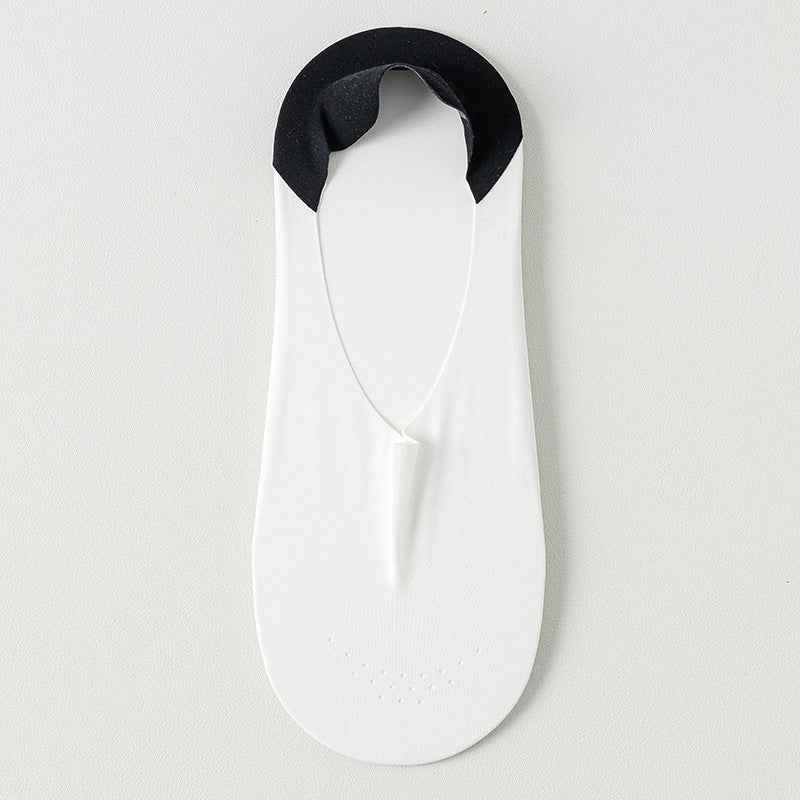 Men's Boat Socks Thin Breathable Ice Silk Socks