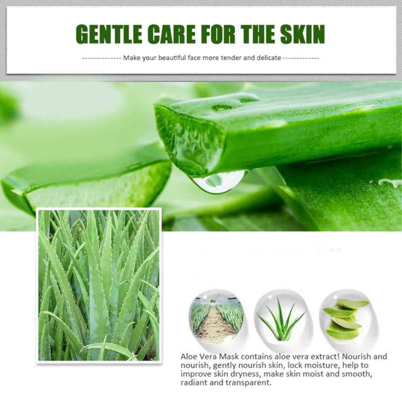 Beautiful Image Aloe Facial Mask Moisturizing Natural Aloe Vera Gel Cosmetic Care