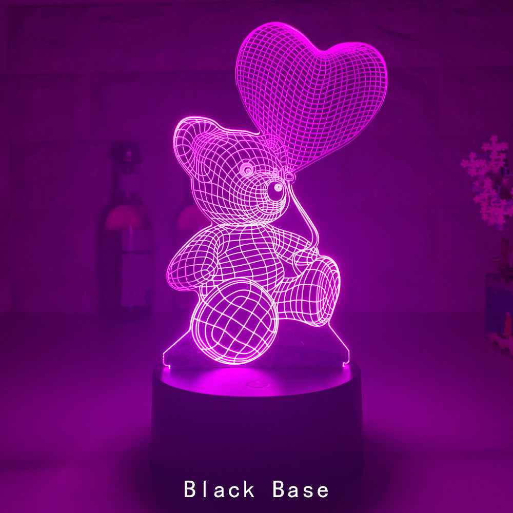 3D Lamp Acrylic USB LED Night Lights Neon Sign Lamp Xmas Christmas Decorations For Home Bedroom Birthday Decor Valentines Day Gifts