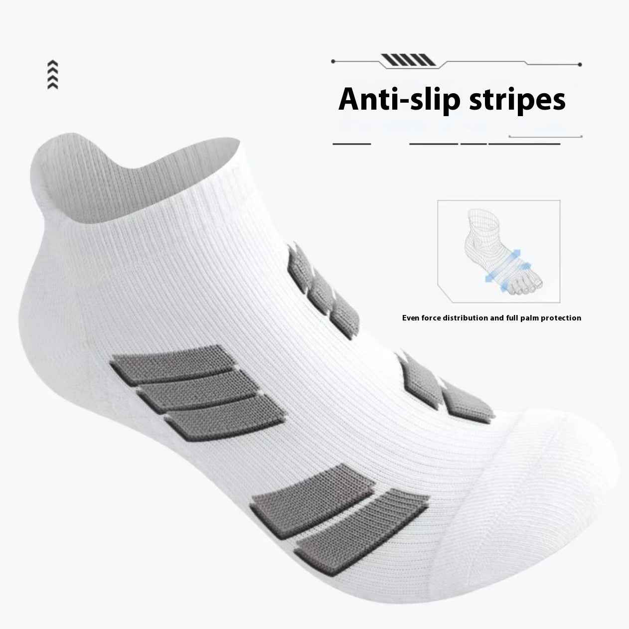 Men's Sports Shock Absorption Anti-skid Anti-sweat Deodorant Socks For Running