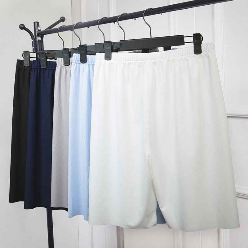 Men's Ice Silk Thread Five-point Shorts Thin Outer Wear