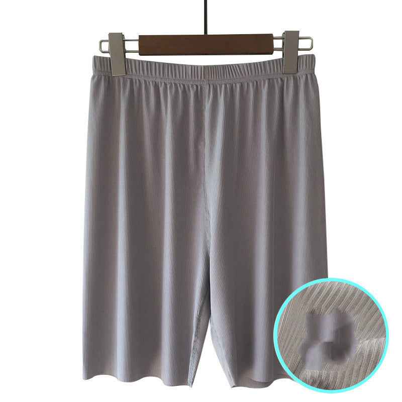 Men's Ice Silk Thread Five-point Shorts Thin Outer Wear