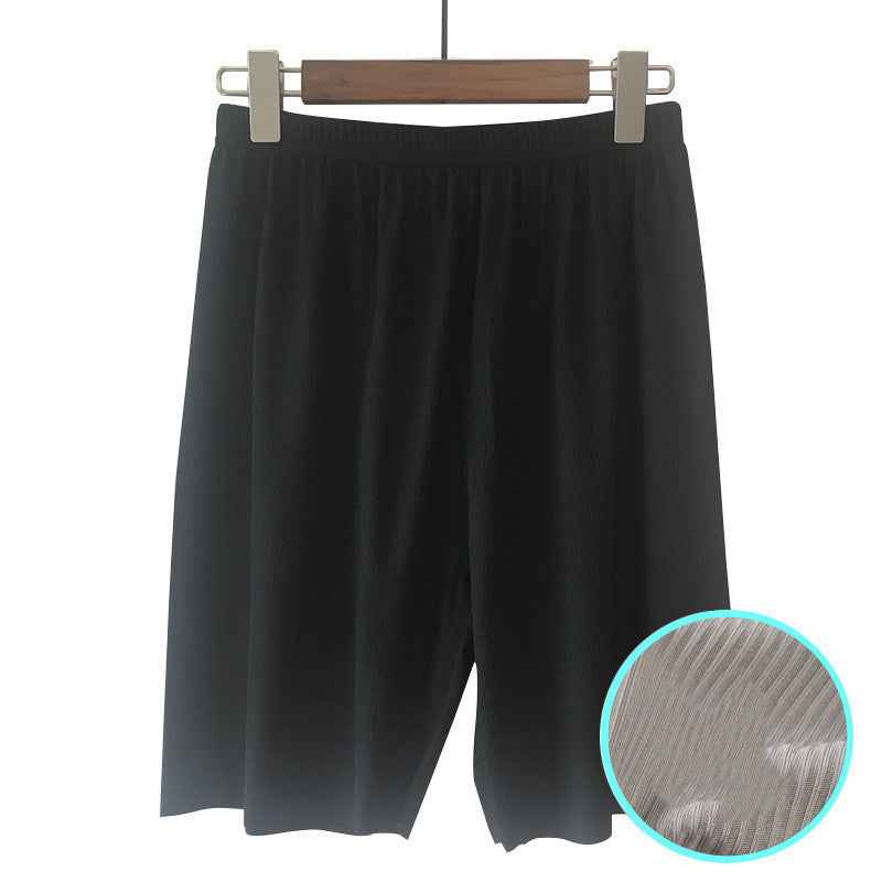 Men's Ice Silk Thread Five-point Shorts Thin Outer Wear