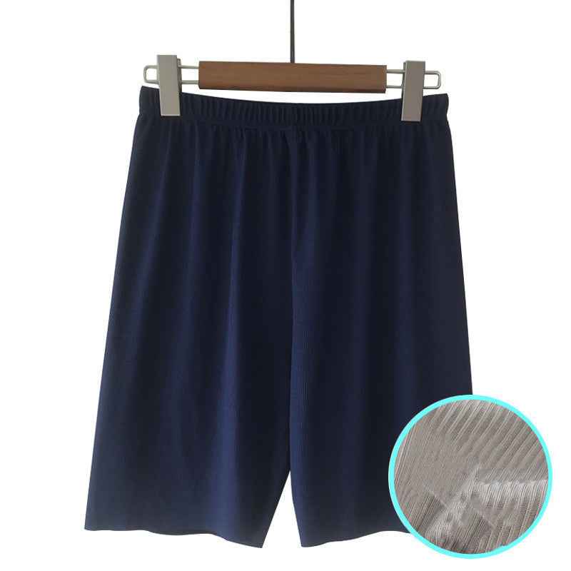 Men's Ice Silk Thread Five-point Shorts Thin Outer Wear