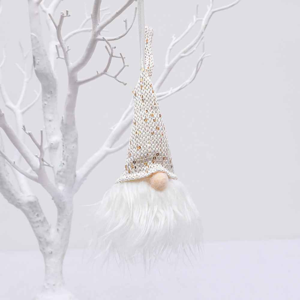 Christmas Decorations Forest Elderly Pendant With Lights Faceless Doll Light-emitting Small Hanging Tree Ornaments