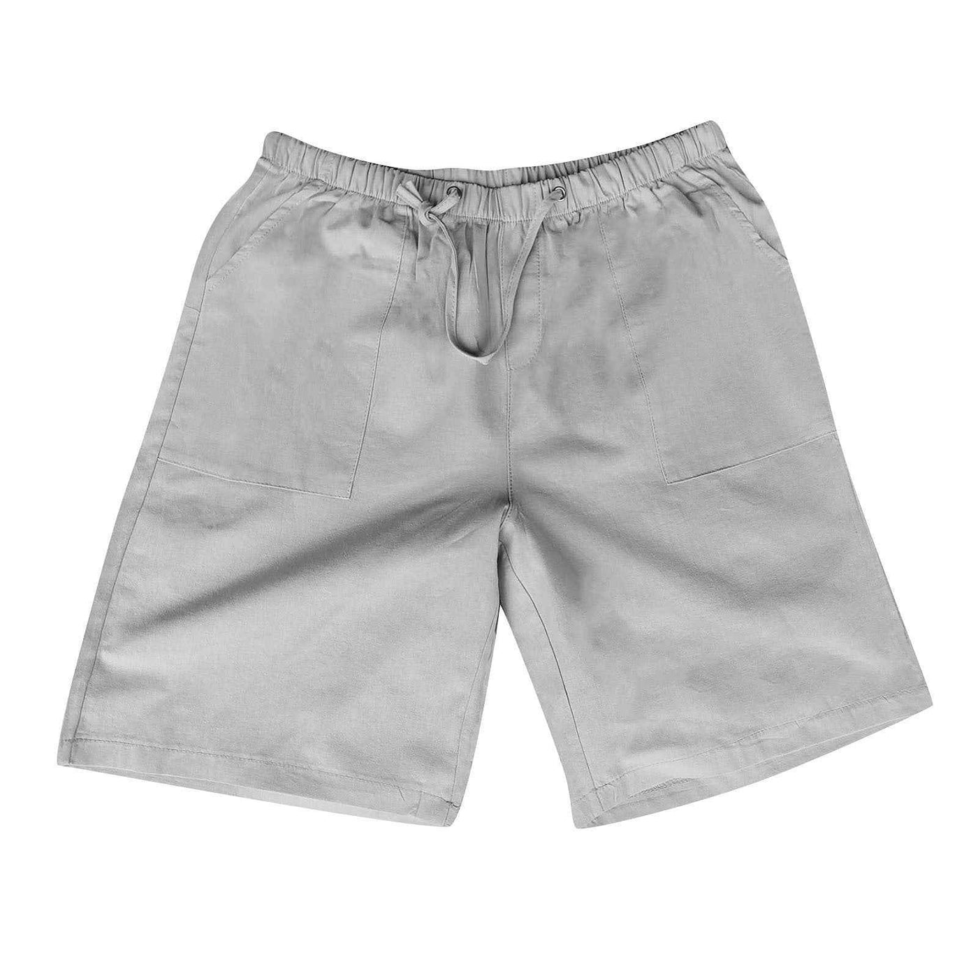 Men's New Linen Multi-pocket Drawstring Casual Shorts