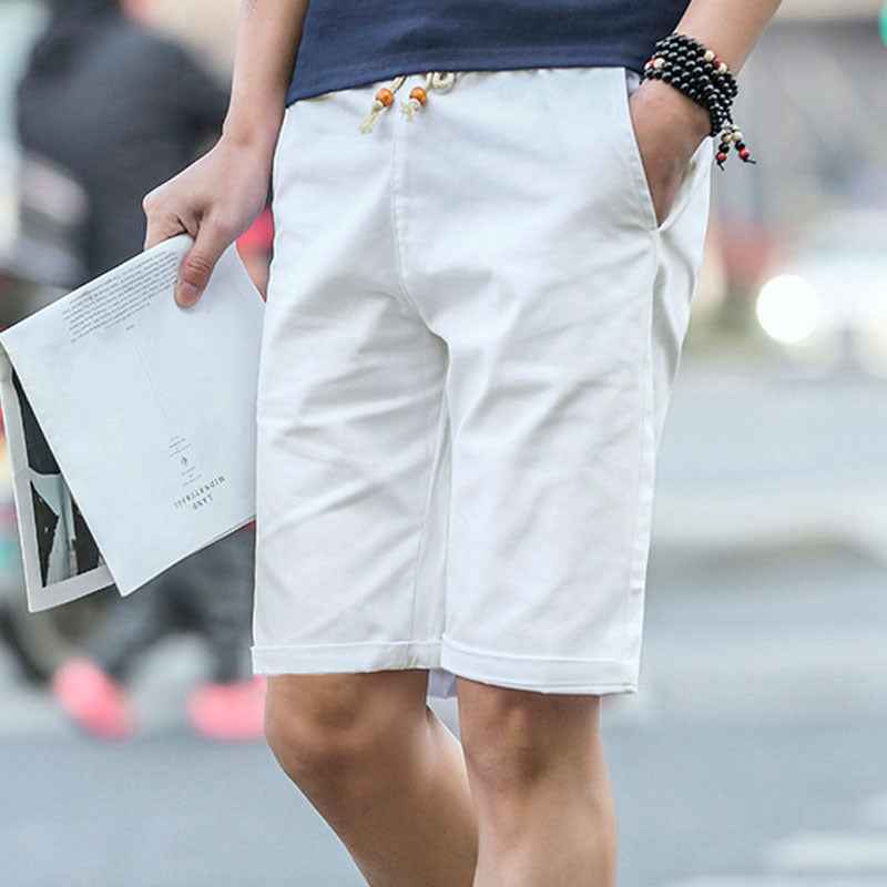 Men's Summer Five Point Pants Slim Casual Pants