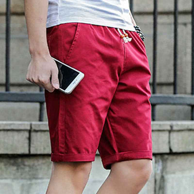 Men's Summer Five Point Pants Slim Casual Pants