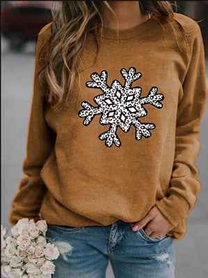 Christmas Creative Letters Printed Crew Neck Sweatshirt