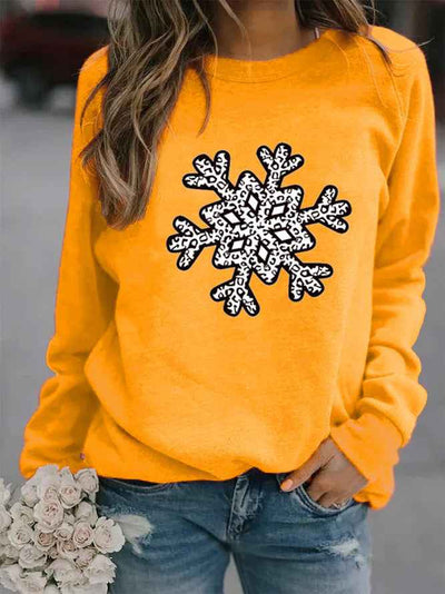 Christmas Creative Letters Printed Crew Neck Sweatshirt