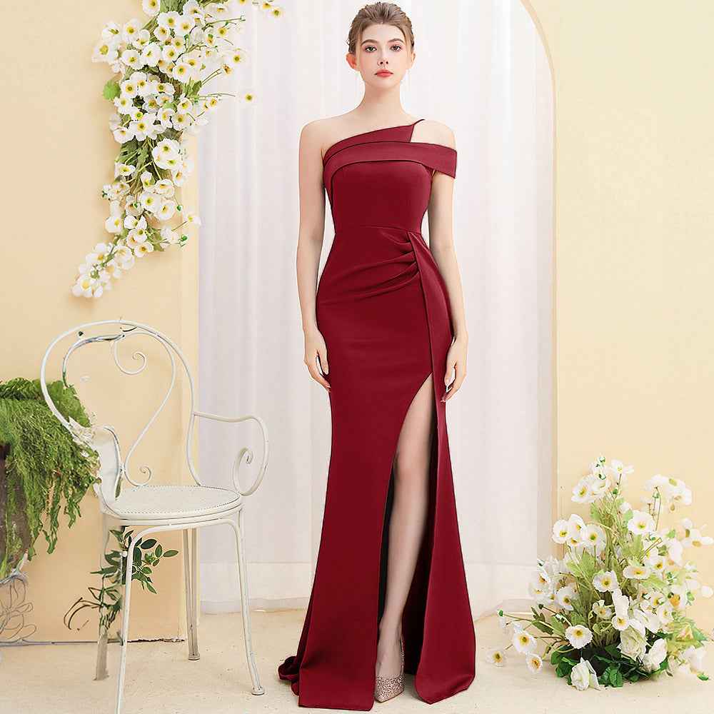Female Temperament Ladies Banquet Long Fish Tail Dress