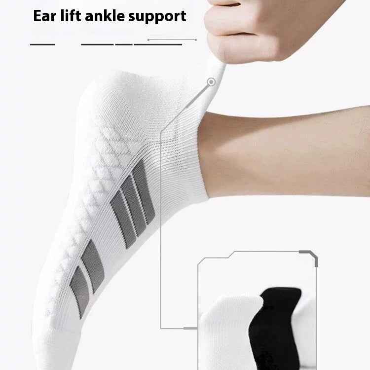 Outdoor Running Basketball Socks Towel Massage Footbed Thickening Sweat-absorbing Men's Socks