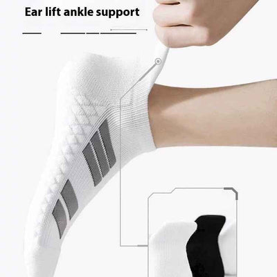 Outdoor Running Basketball Socks Towel Massage Footbed Thickening Sweat-absorbing Men's Socks