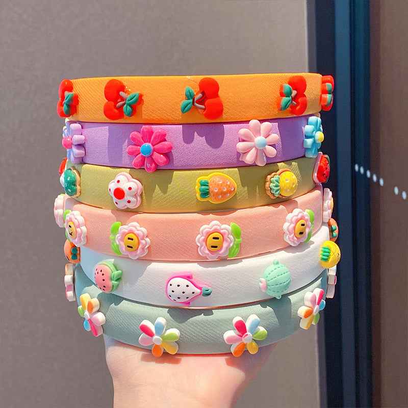 Small Flower Face Wash Makeup Hair Band