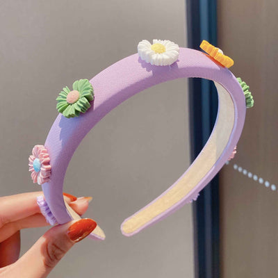 Small Flower Face Wash Makeup Hair Band