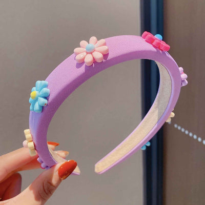 Small Flower Face Wash Makeup Hair Band