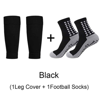 Sports Soccer Socks Knee Pad Mid-calf Glue Dispensing Non-slip
