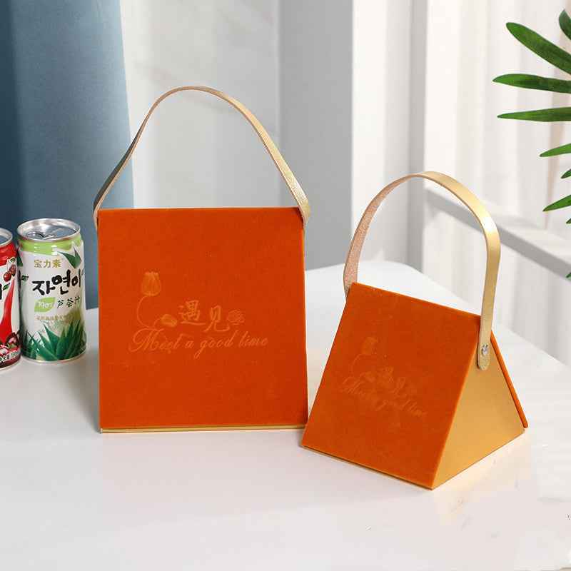 Diamond Portable Wedding Candy Box Holiday Gift Box Gift Packaging Box Wedding Candy Box With Hand Gift Box