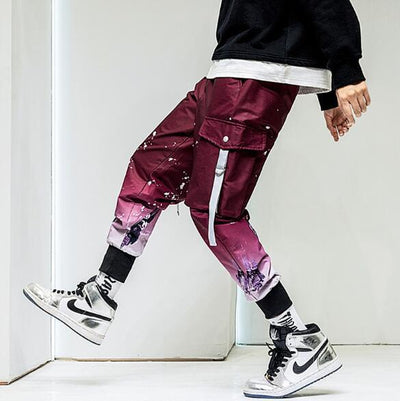 Malcolm Splash Paint Gradient Style Hip Hop Pants SHOPPORA