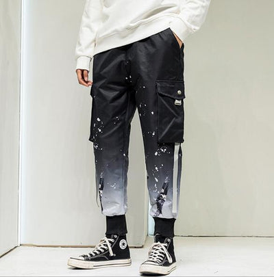 Malcolm Splash Paint Gradient Style Hip Hop Pants SHOPPORA