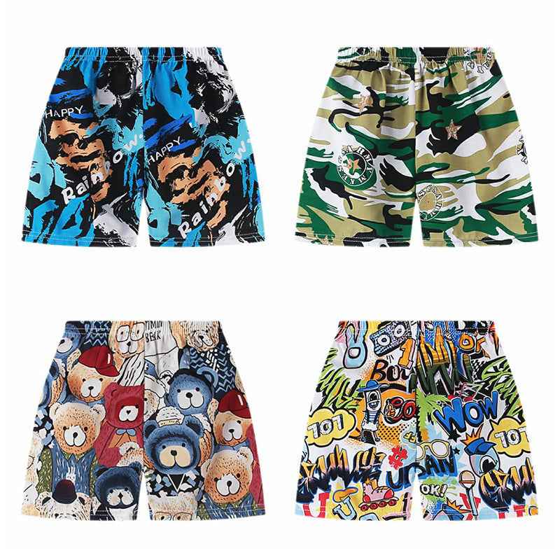Children's New Summer Printed Shorts Lightweight Breathable