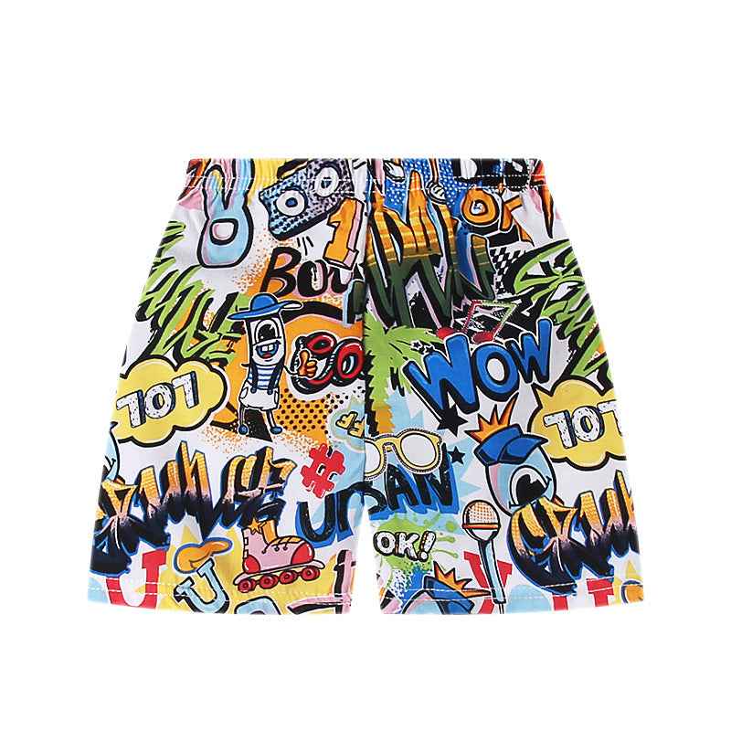 Children's New Summer Printed Shorts Lightweight Breathable