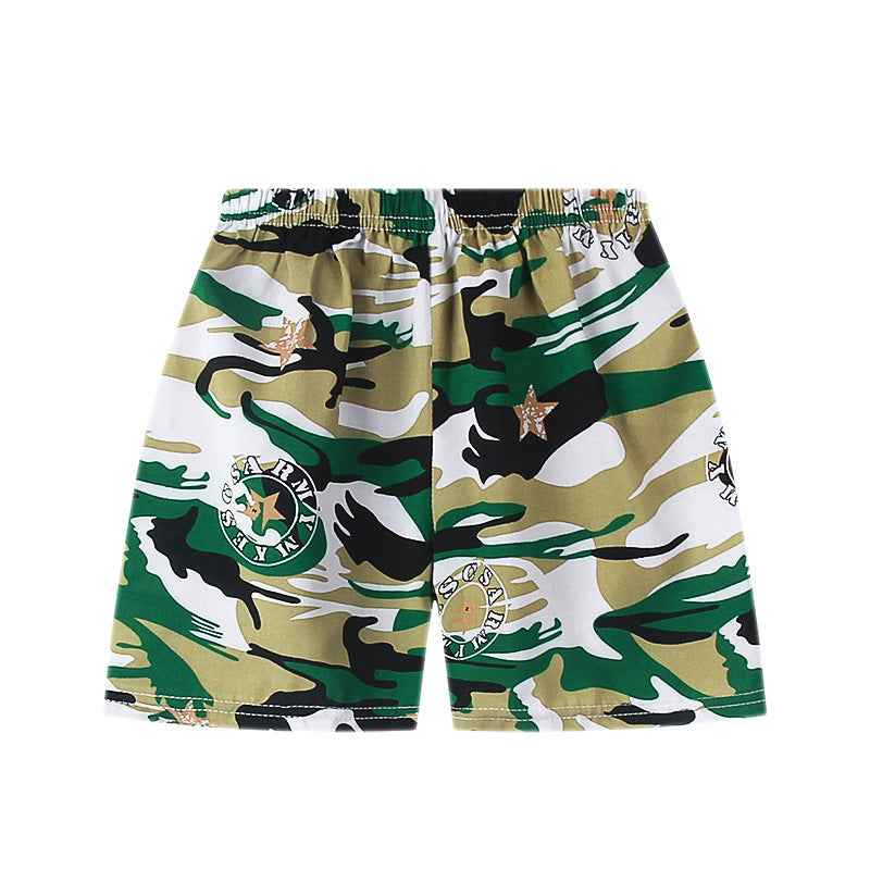 Children's New Summer Printed Shorts Lightweight Breathable