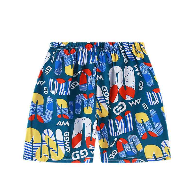 Children's New Summer Printed Shorts Lightweight Breathable