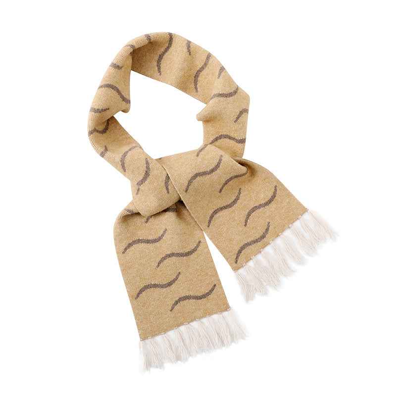 Corn Ginger Zebra Thick Scarf