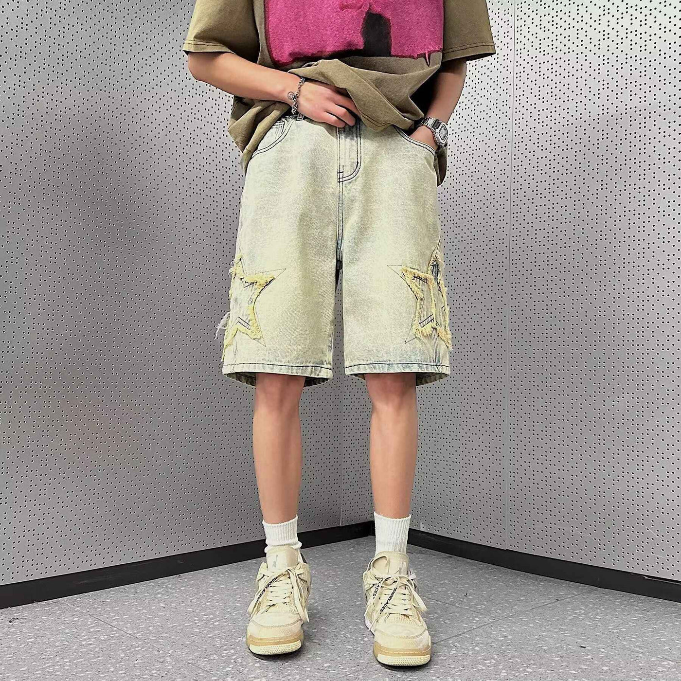 Washed Do The Old Cowboy Shorts Men's Summer