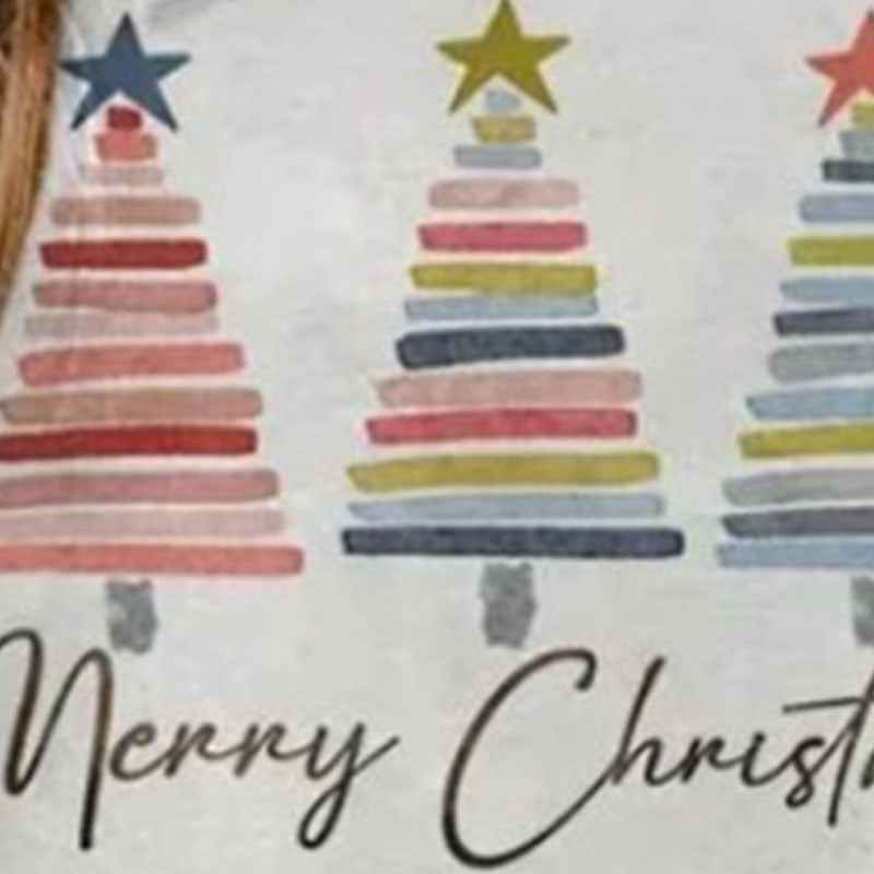 Christmas Women's Round Neck Sweater 3D Printed Christmas Tree Pattern