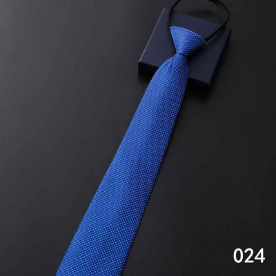 Men's Business Formal Striped Zip Tie