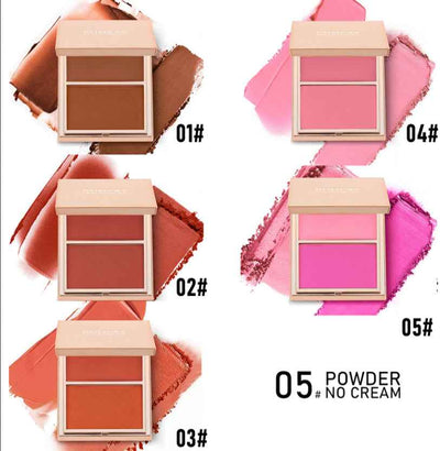 PHOFAY Double-Take Cream & Powder Blush Duo