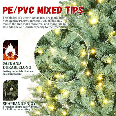 PE, PVC Christmas Tree, Green