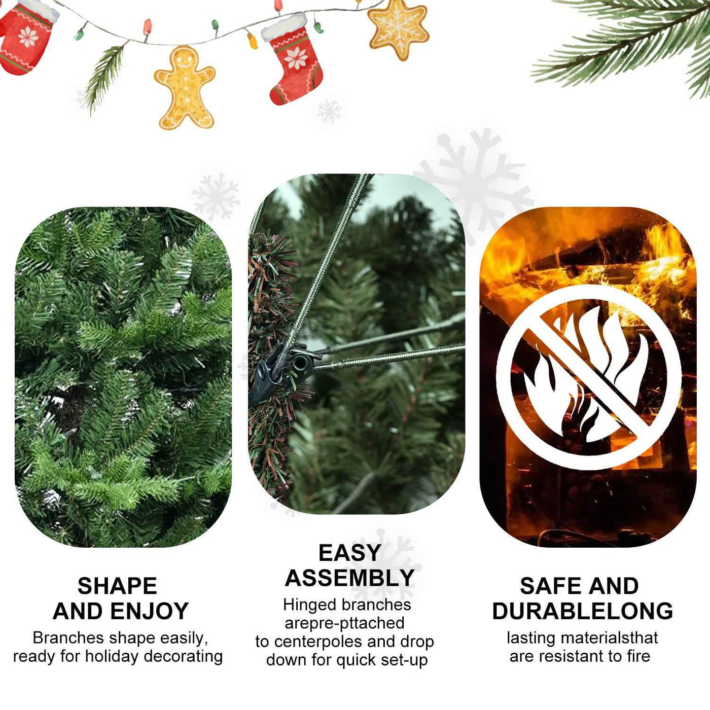 PVC Christmas Tree, Christmas Decorations, Green