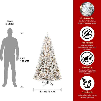 PVC, Christmas Tree, Christmas Decorations,  With Lights