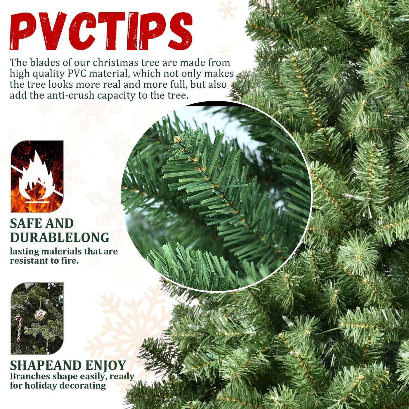 PE, PVC, Green Christmas Tree, Christmas Decorations