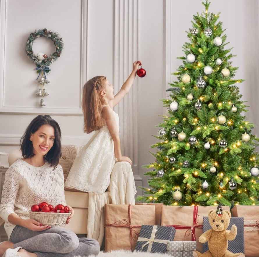 Christmas Tree 5,6,7,8,9ft PE PVC Hybrid Tree,hybrid Auto Tree Steel Wire,wire