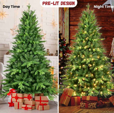 Christmas Tree 5,6,7,8,9ft PE PVC Hybrid Tree,hybrid Auto Tree Steel Wire,wire