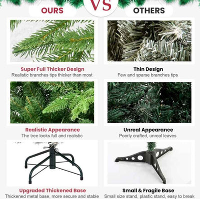 Christmas Tree 5,6,7,8,9ft PE PVC Hybrid Tree,hybrid Auto Tree Steel Wire,wire