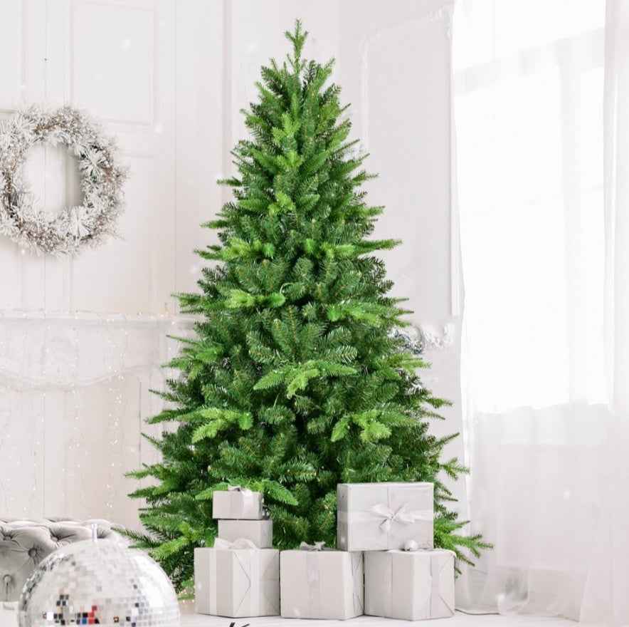Christmas Tree 5,6,7,8,9ft PE PVC Hybrid Tree,hybrid Auto Tree Steel Wire,wire