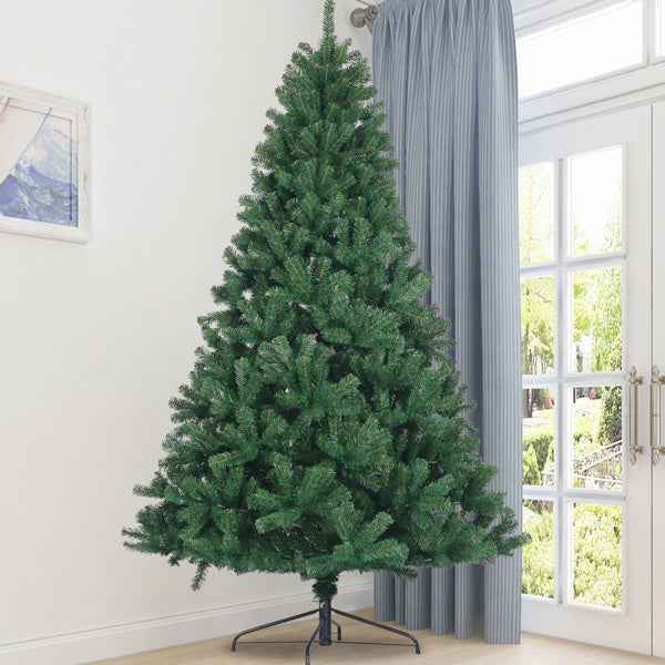 6-foot Artificial Christmas Tree, PVC Fir Tree, Foldable Metal Bracket