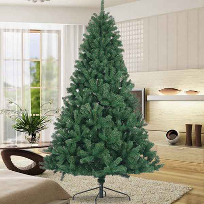 6-foot Artificial Christmas Tree, PVC Fir Tree, Foldable Metal Bracket