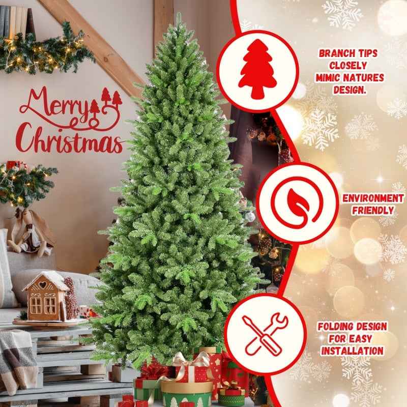 6ft PE, PVC Mixed Christmas Tree