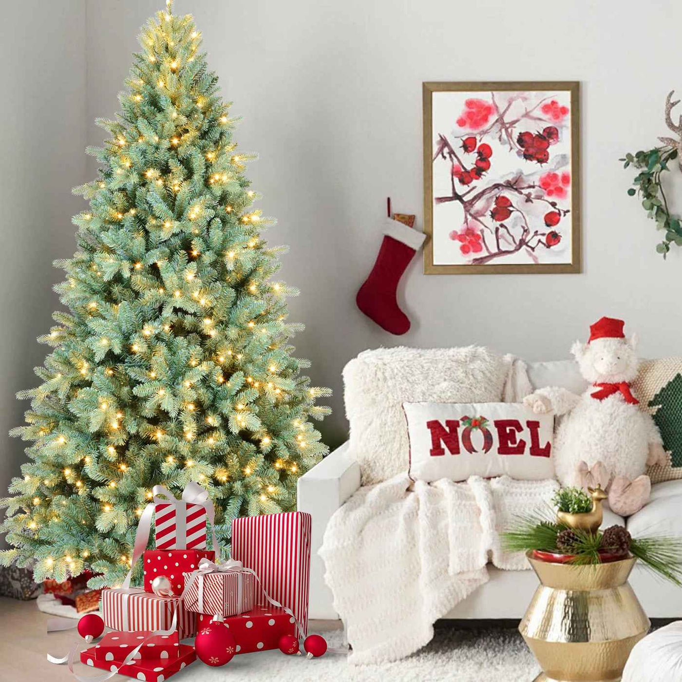 PE, PVC Christmas Tree, Christmas Decorations, With Lights