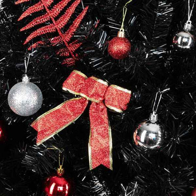 6ft 1600 Branches PVC Christmas Tree Black